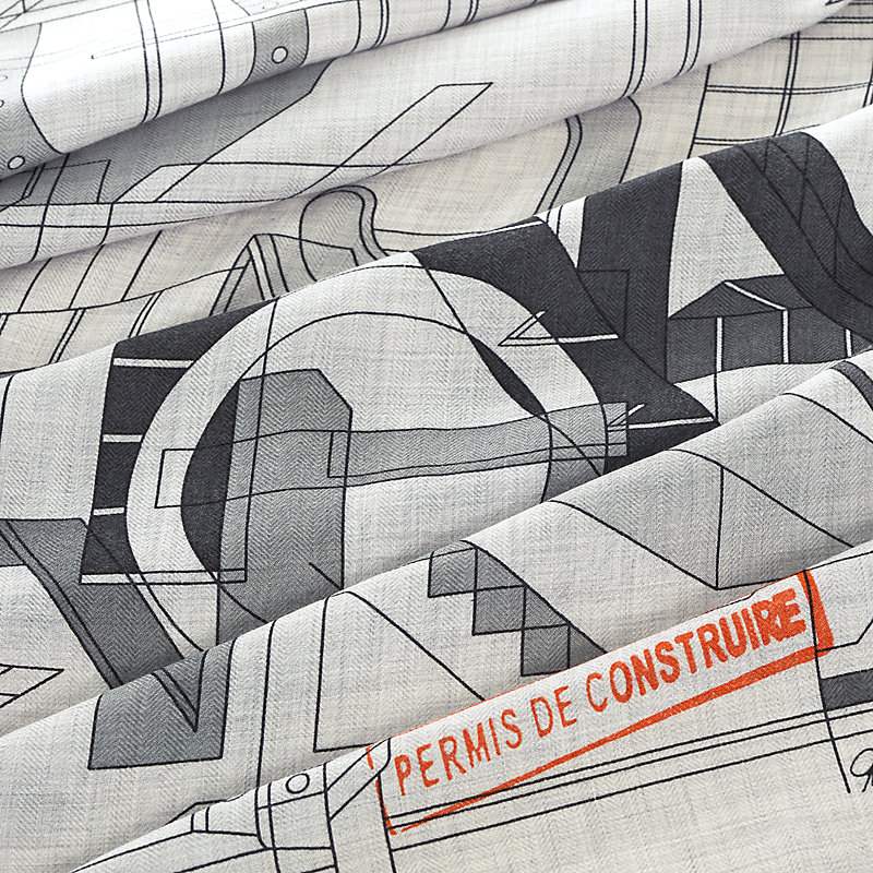 ★HERMES★ Carre 100 Permis de Construire スカーフ permis-de-construire-scarf-100
